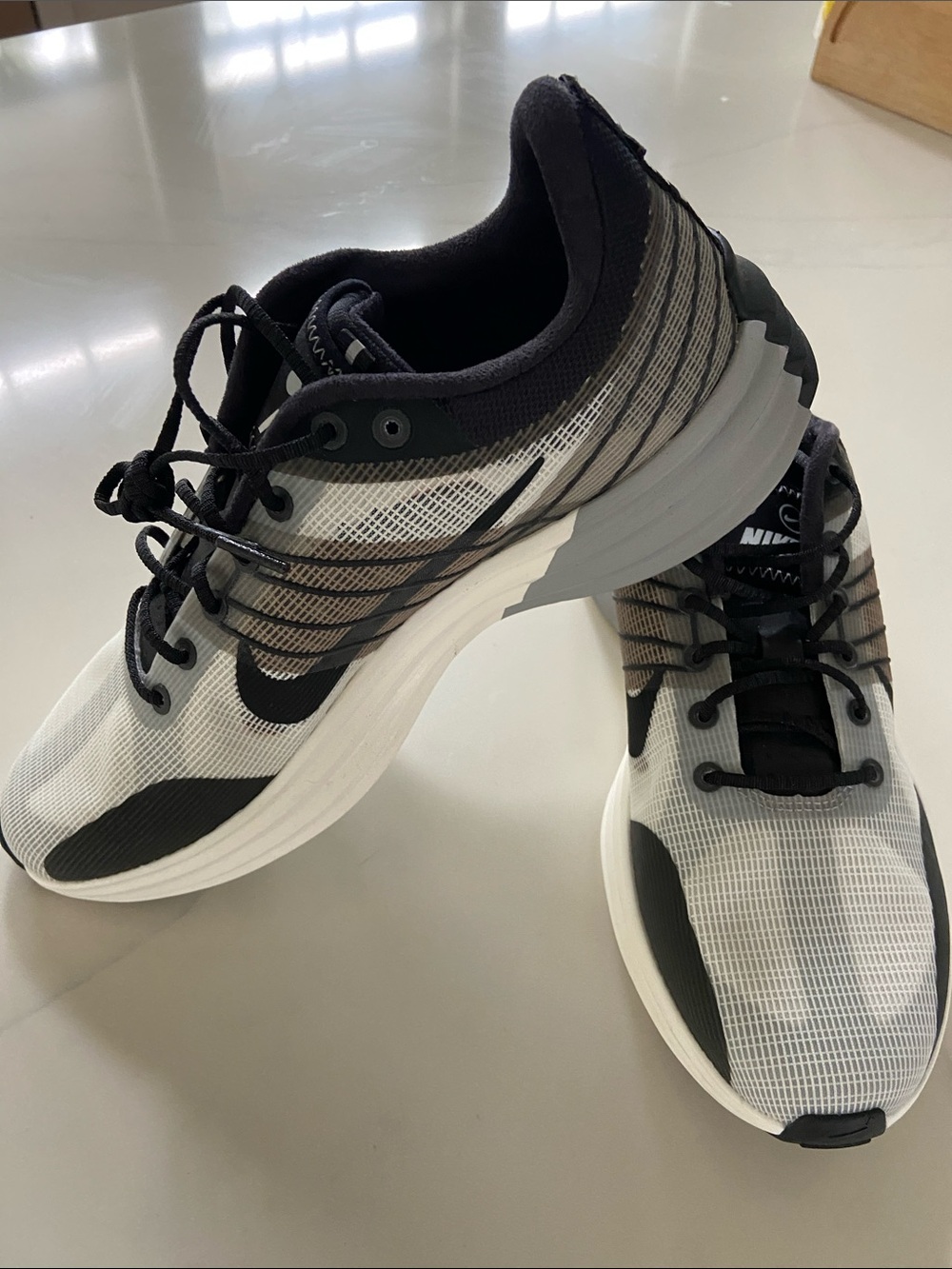 Nike Men’s Black, White and Gray Athletic Running Shoes